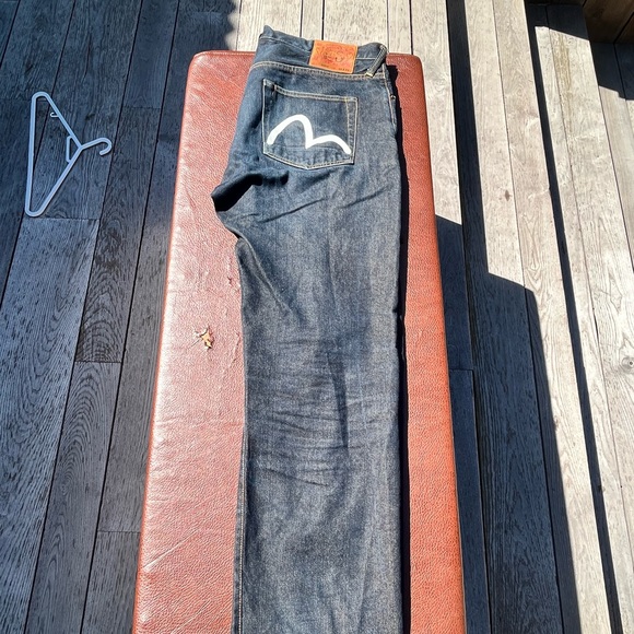 Evisu Mens Jeans with Gull Details on Pockets - Size 36 x 34 - Picture 6 of 7